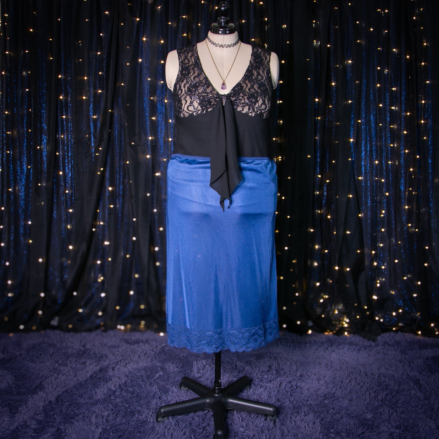 nice and blue skirt