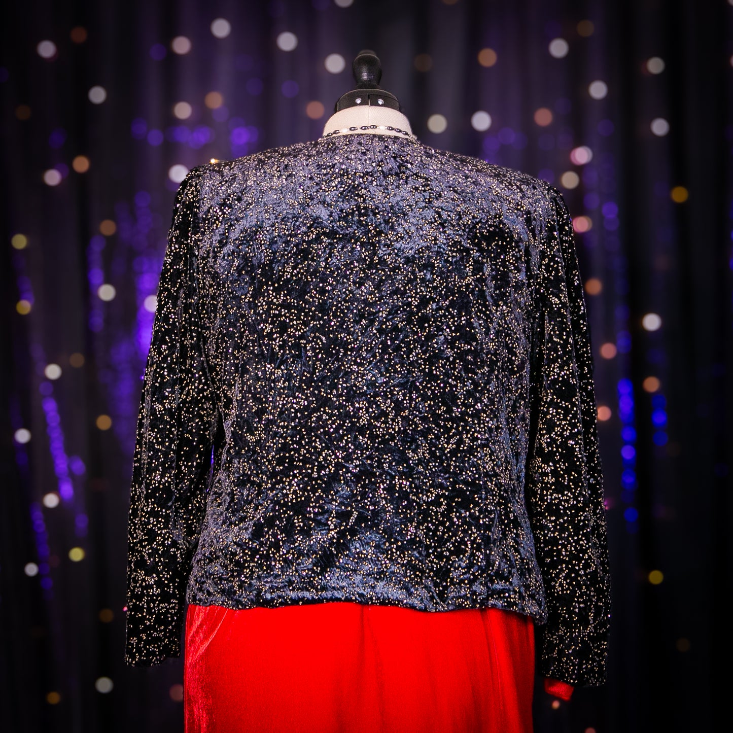 golden garland blazer jacket