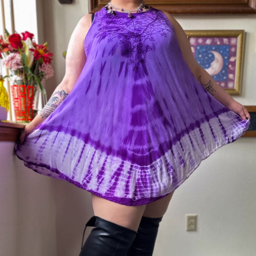 aster flower dress