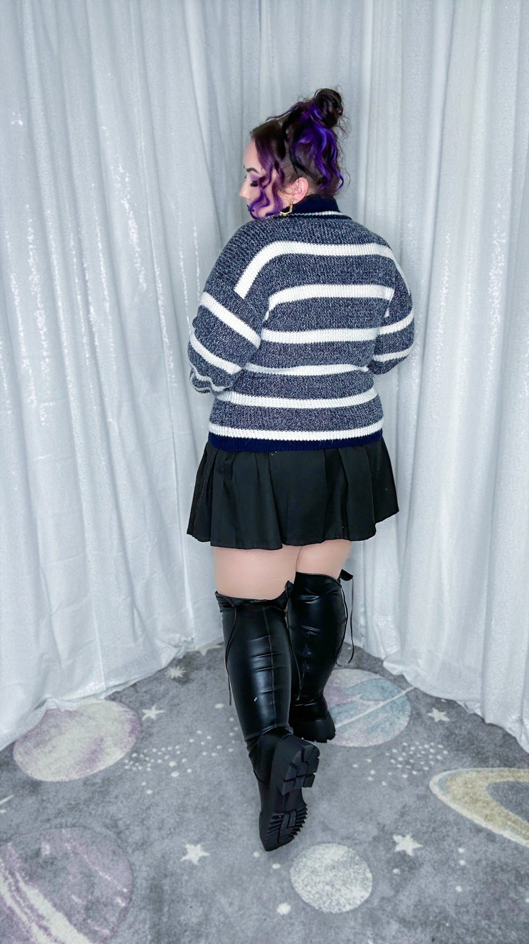 navy baby sweater