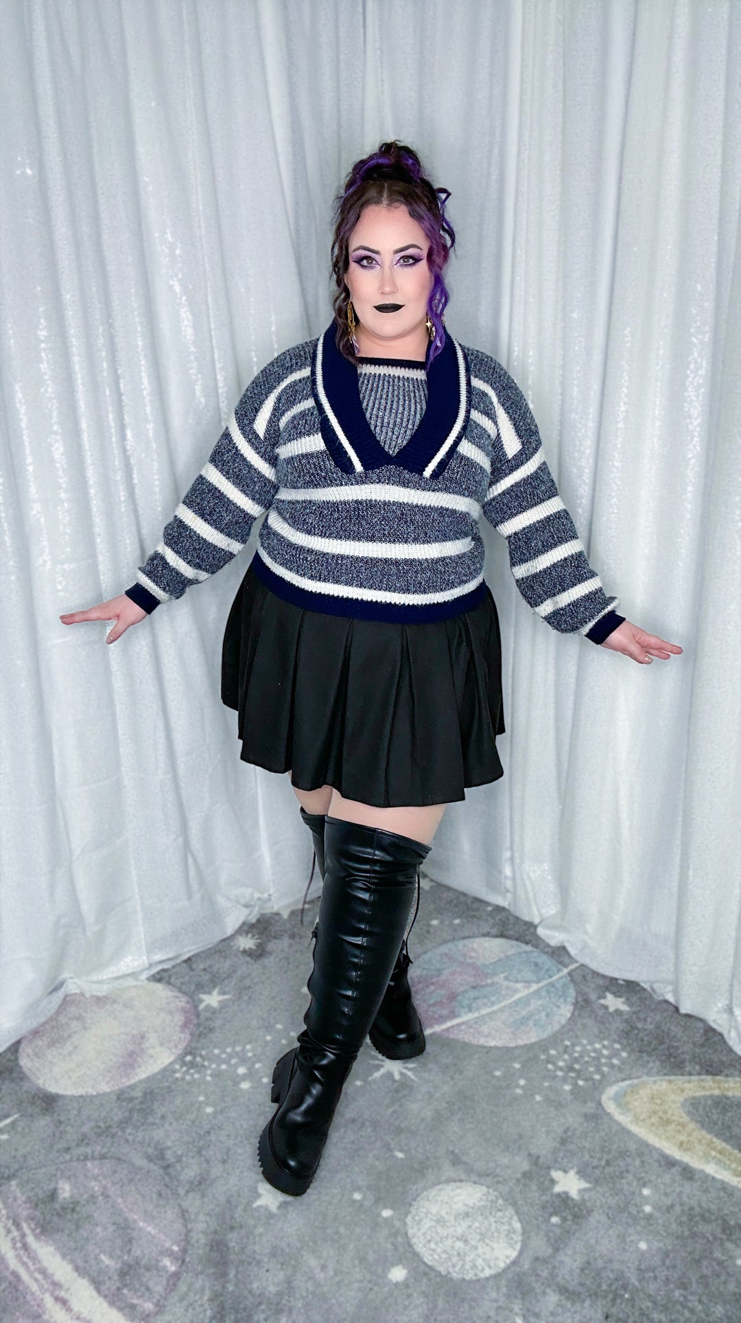 navy baby sweater