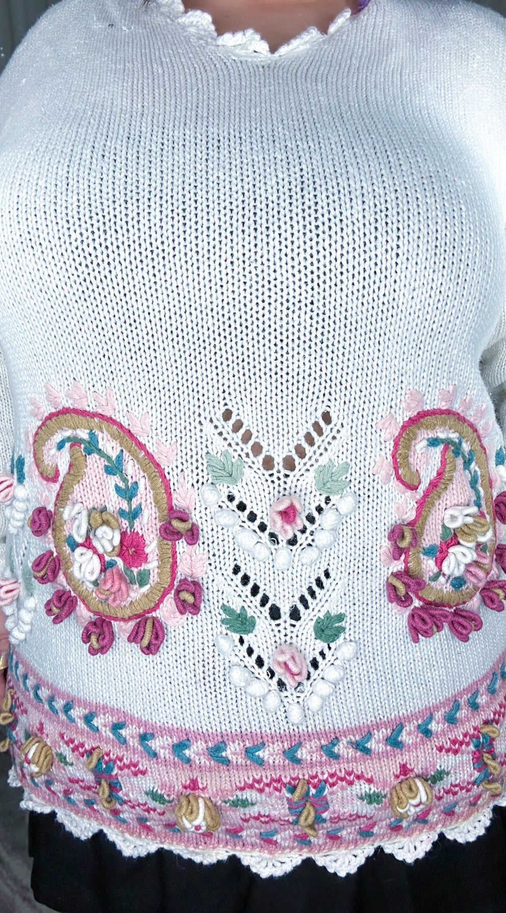 drive me paisley sweater