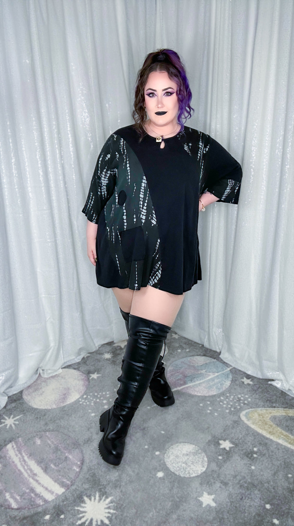 black onyx tunic top