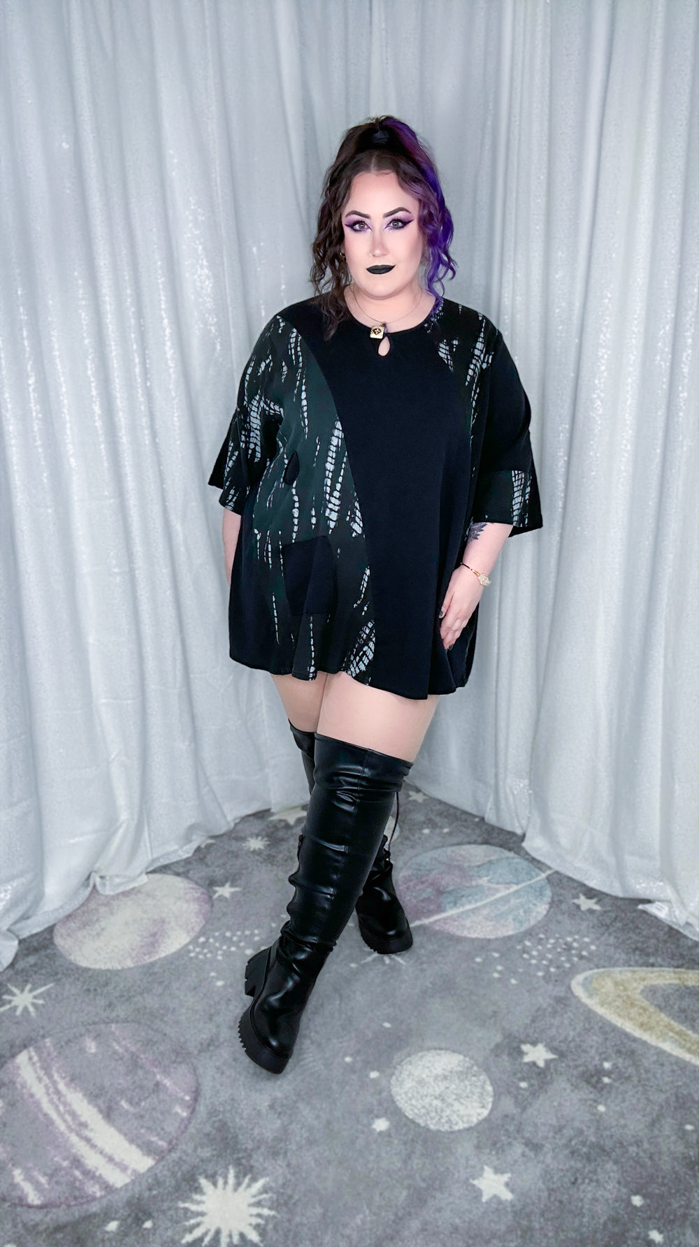 black onyx tunic top