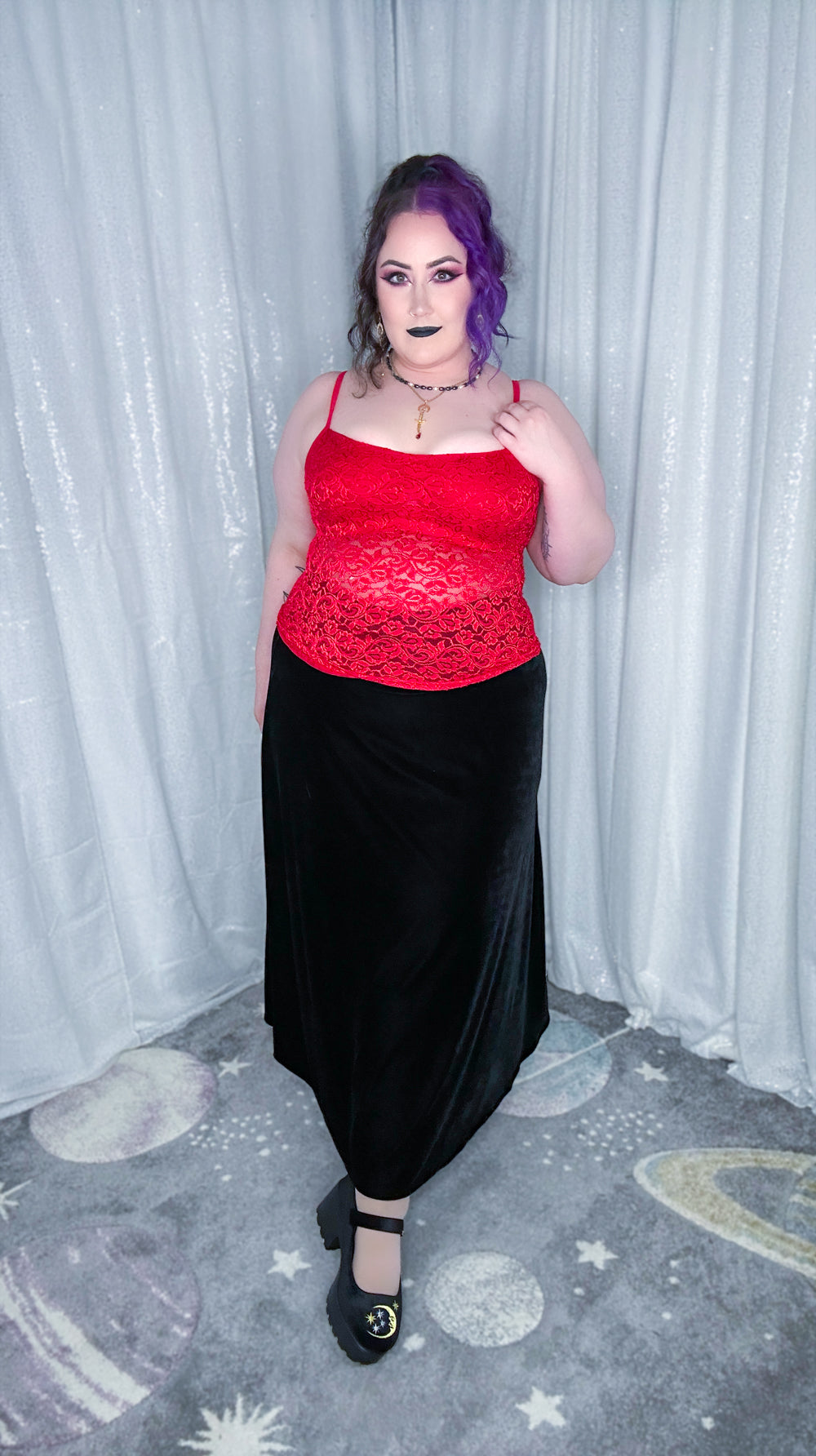 scarlet seance top