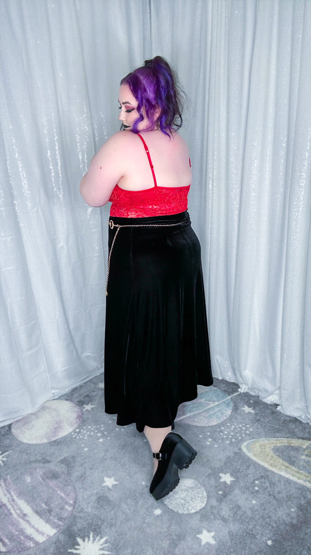 scarlet seance top