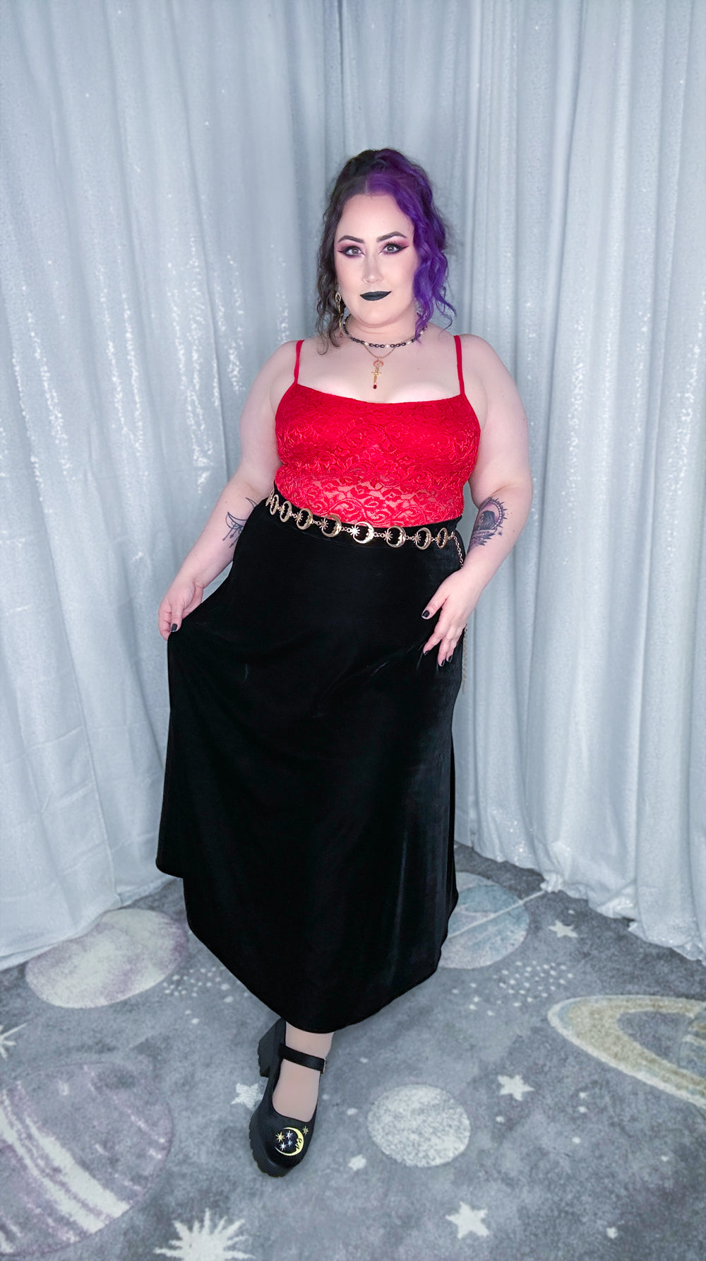 scarlet seance top