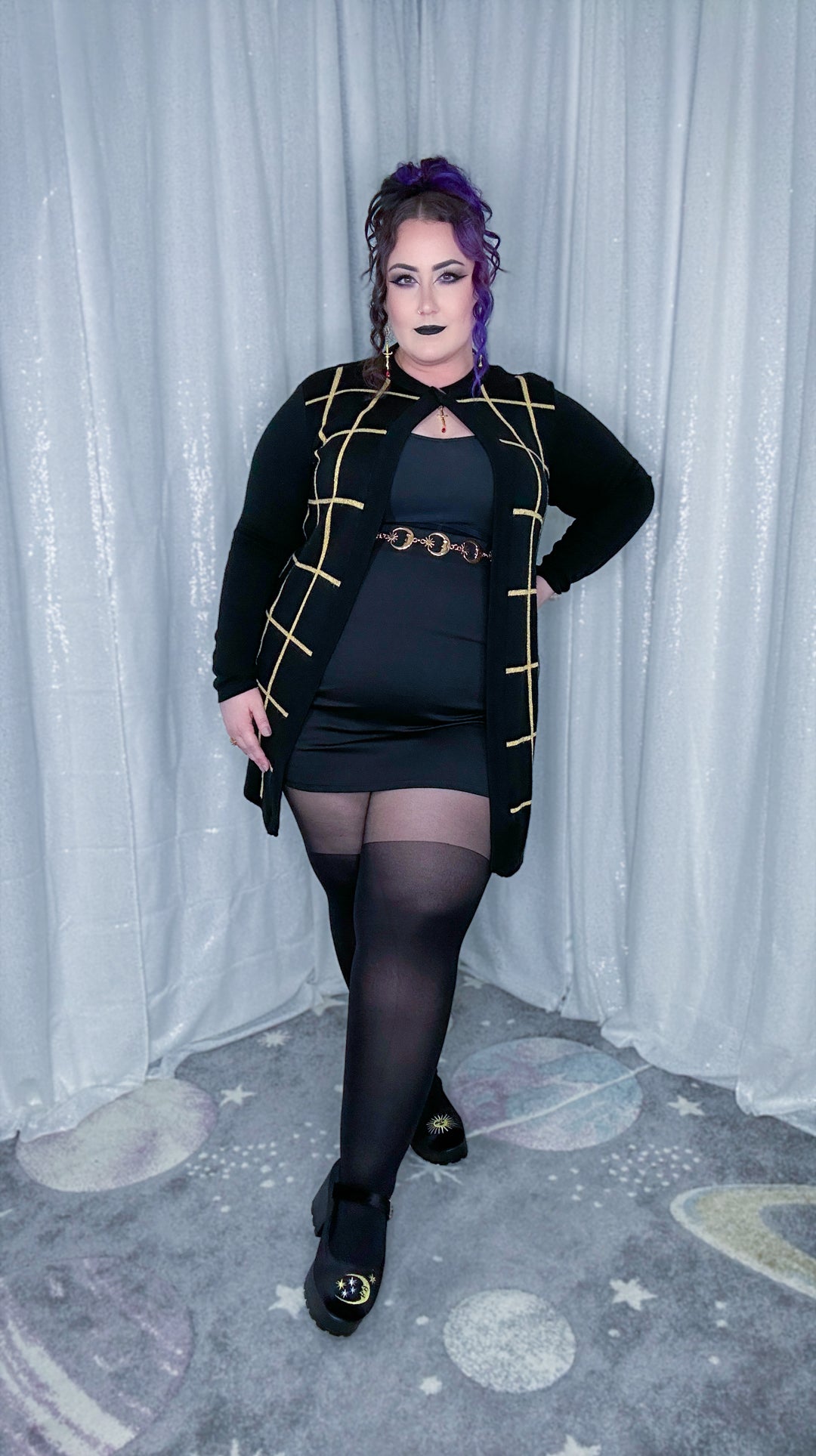 dark science duster sweater