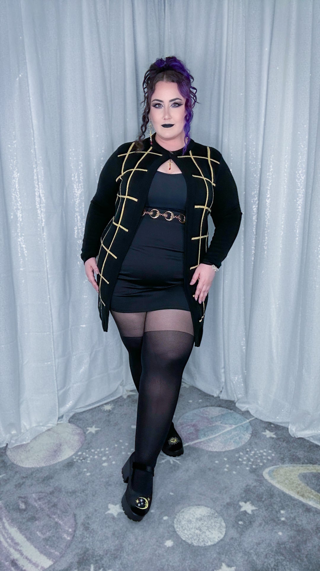 dark science duster sweater