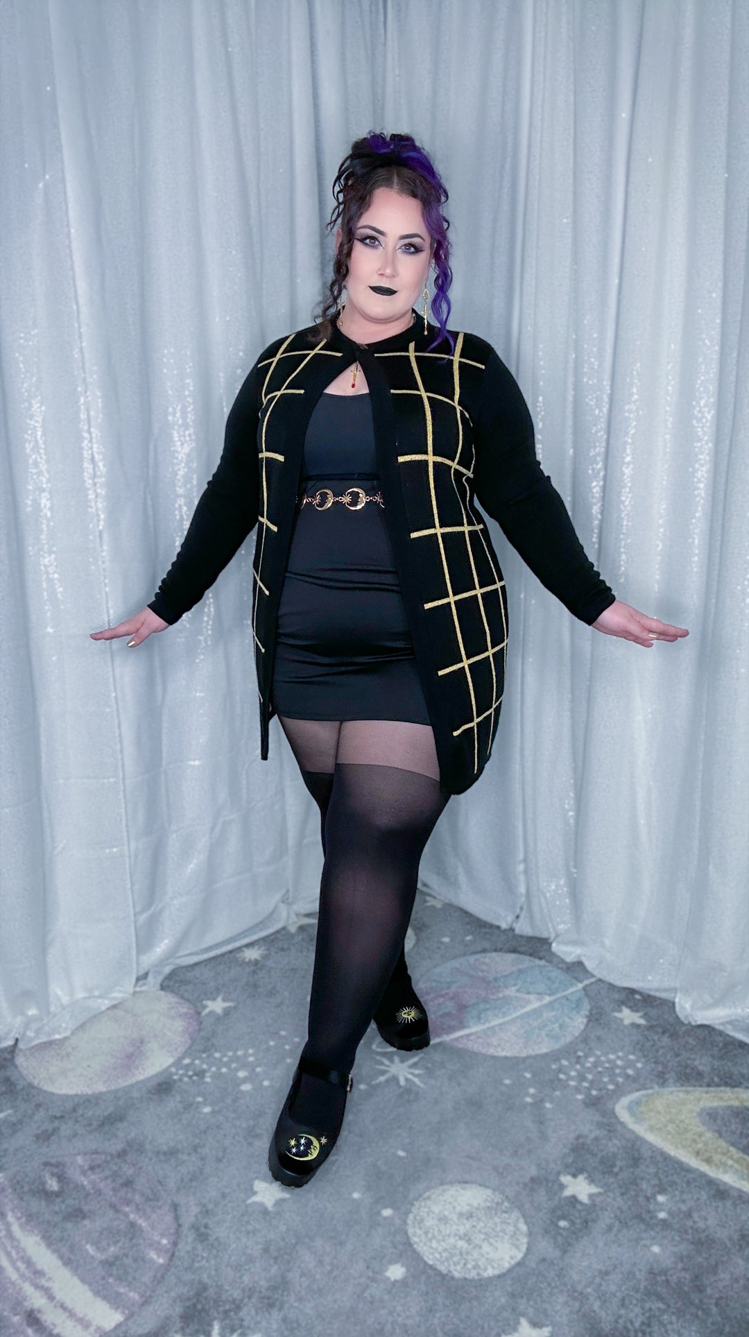 dark science duster sweater