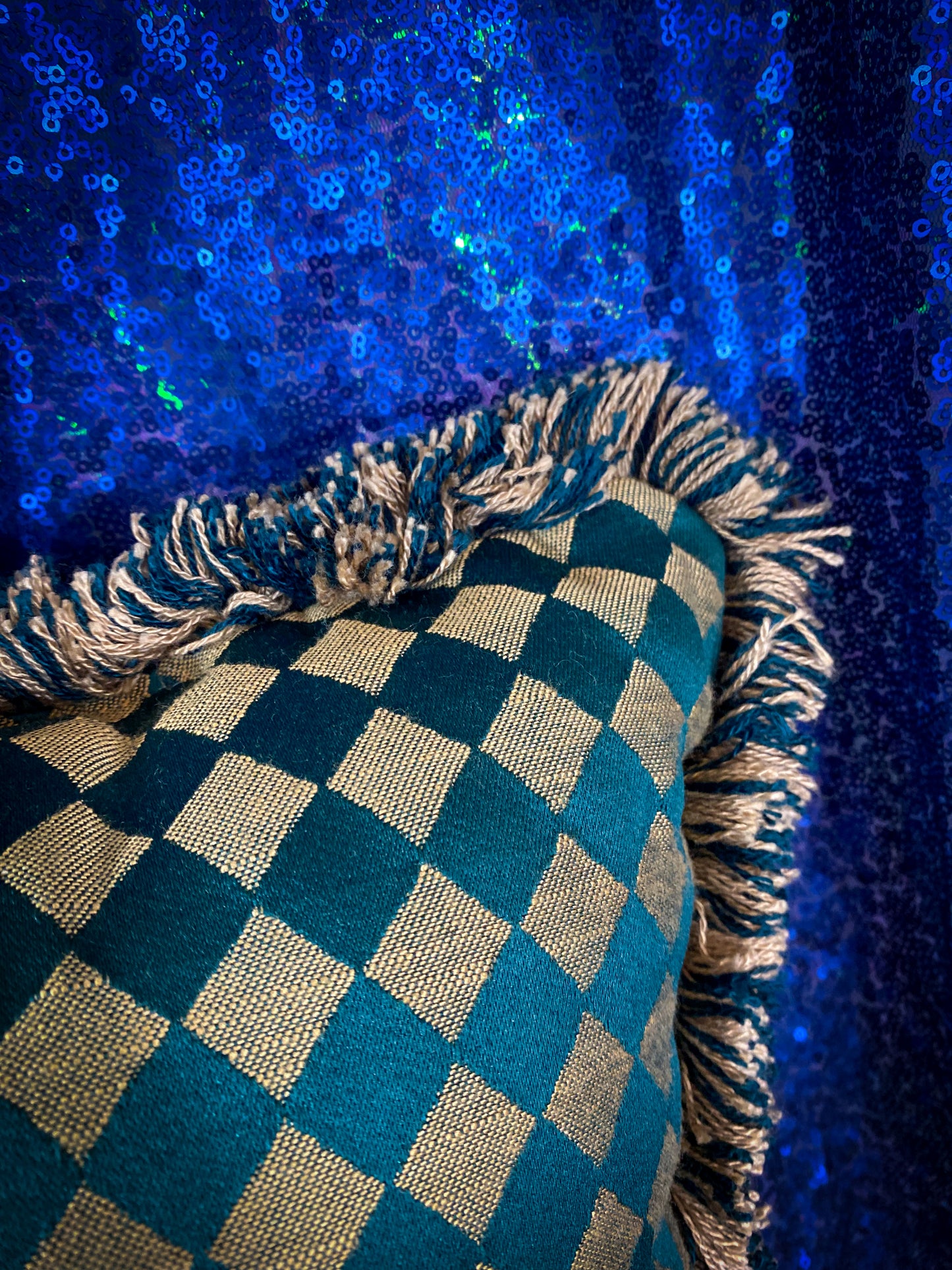 Hello Harlequin Pillow