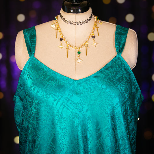 emerald dress