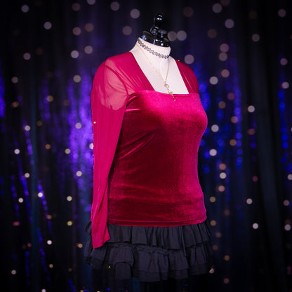 cranberry garnet top