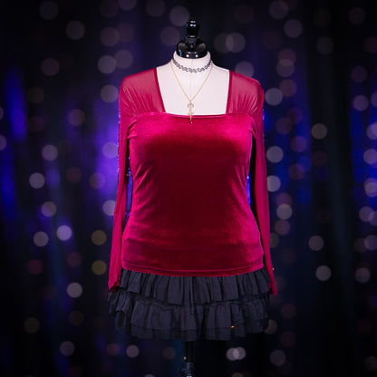 cranberry garnet top