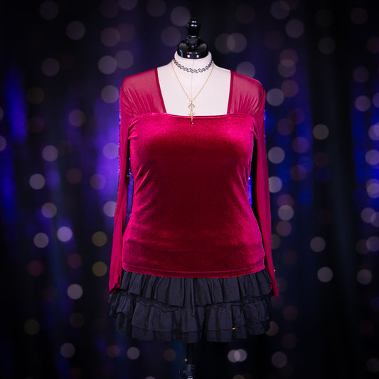 cranberry garnet top