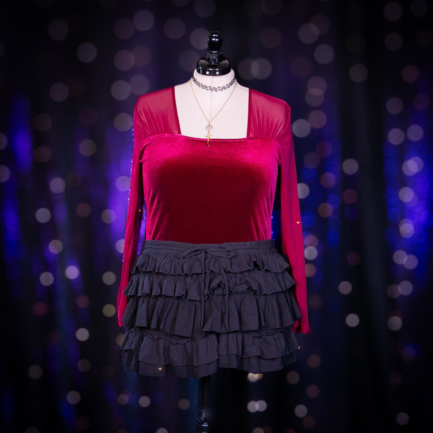 cranberry garnet top