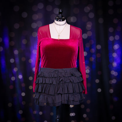 cranberry garnet top