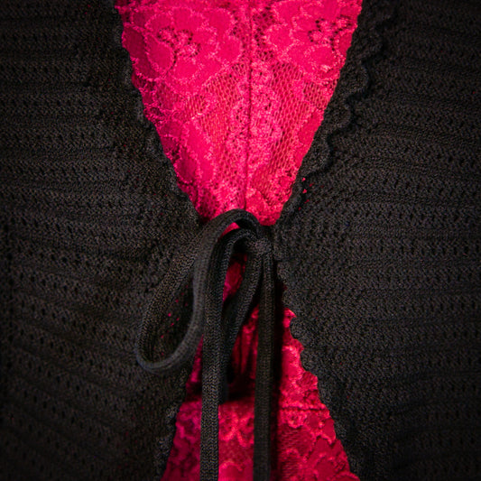 black flame cardigan sweater