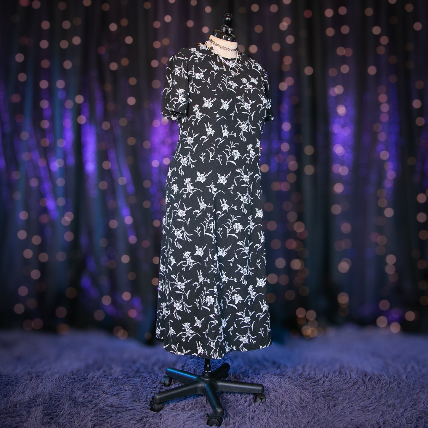 midnight moonflowers dress