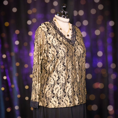 golden goth top