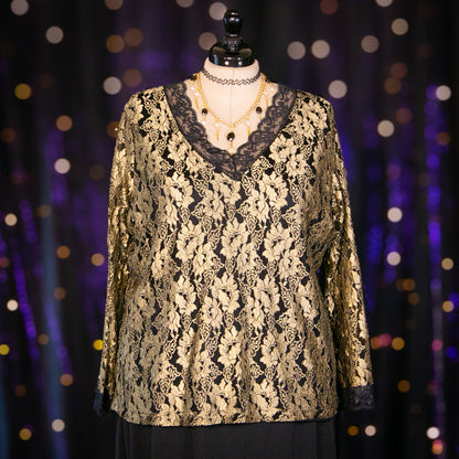 golden goth top
