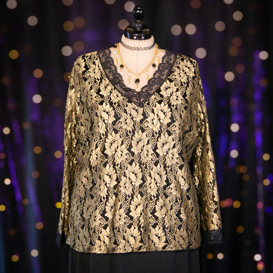 golden goth top