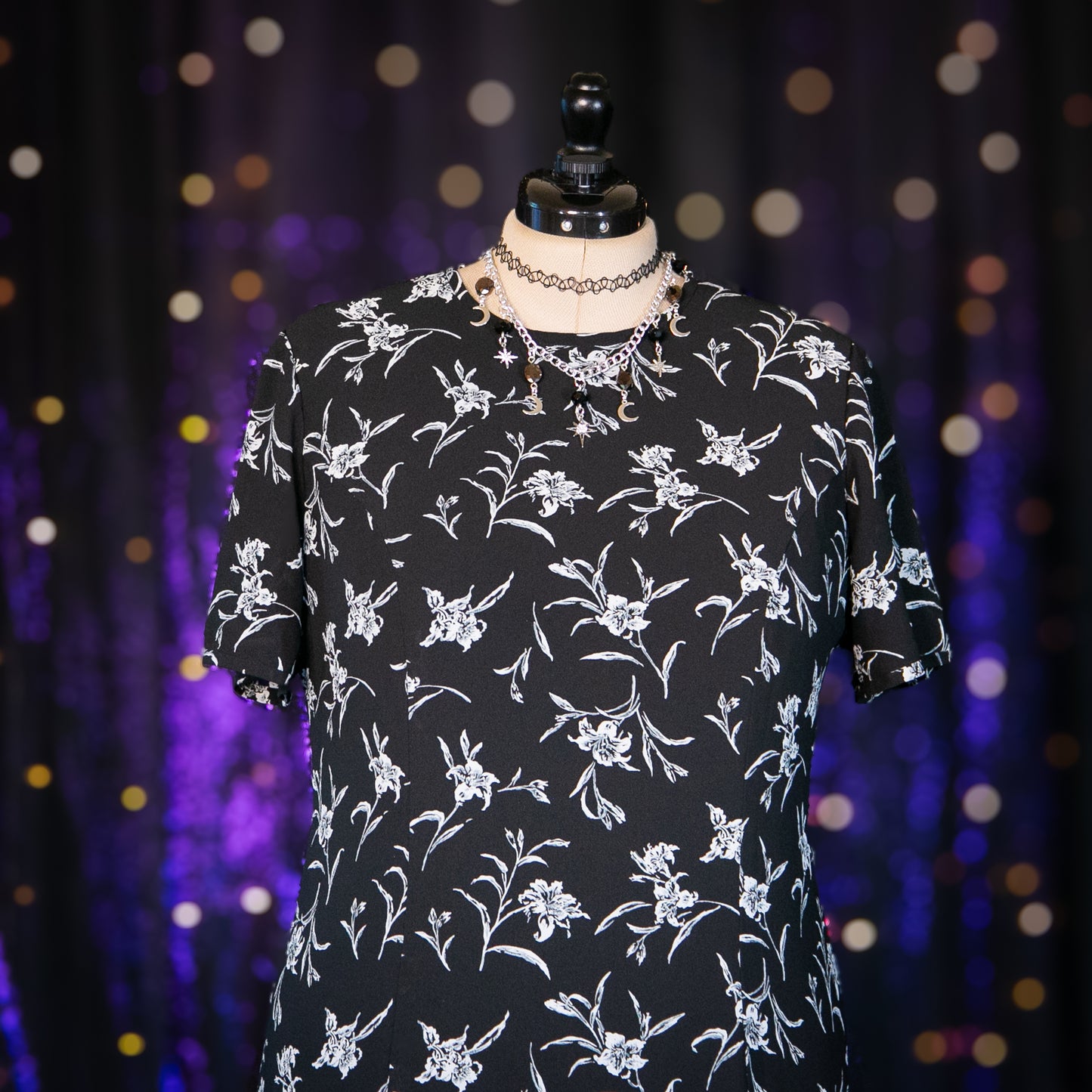 midnight moonflowers dress