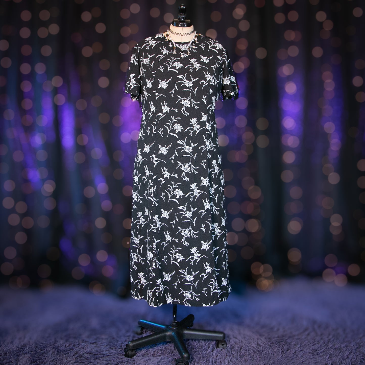 midnight moonflowers dress