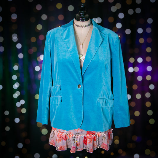 the blue poppy blazer jacket