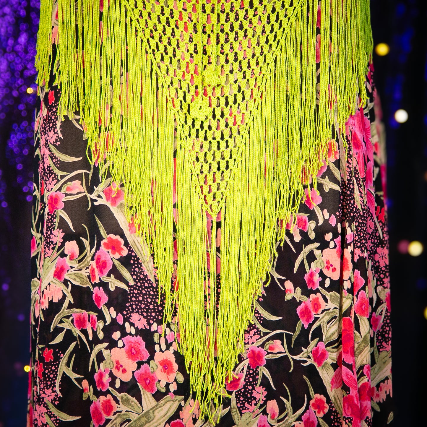 chrysanthemum fairy poncho top