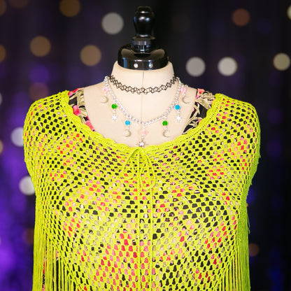 chrysanthemum fairy poncho top