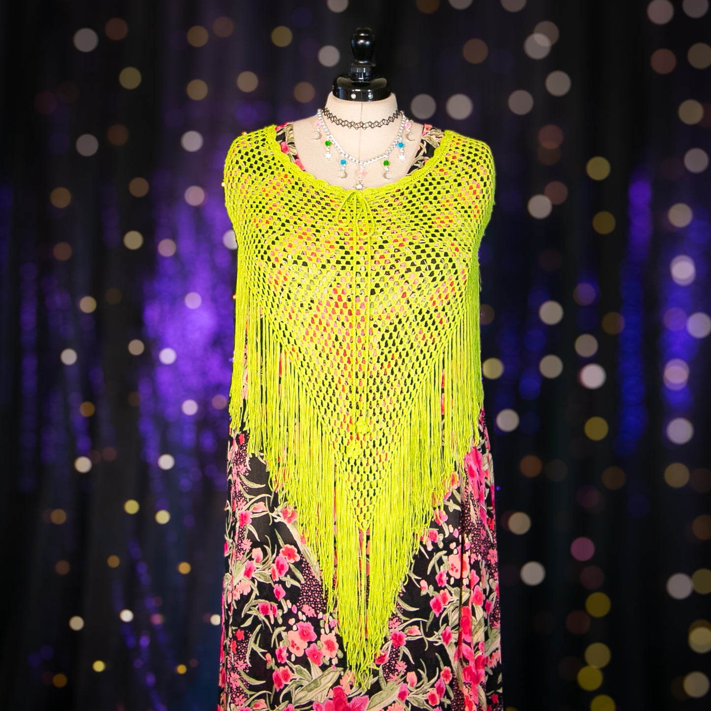 chrysanthemum fairy poncho top
