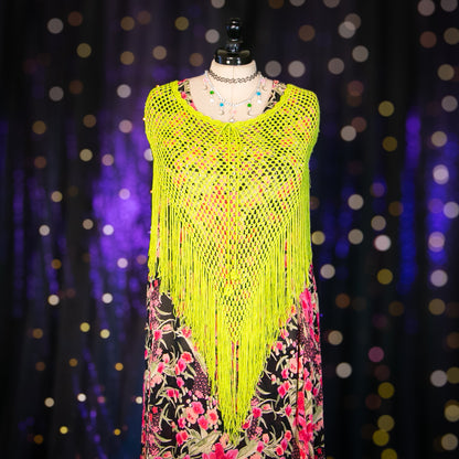 chrysanthemum fairy poncho top