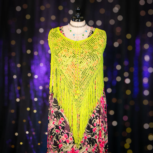 chrysanthemum fairy poncho top