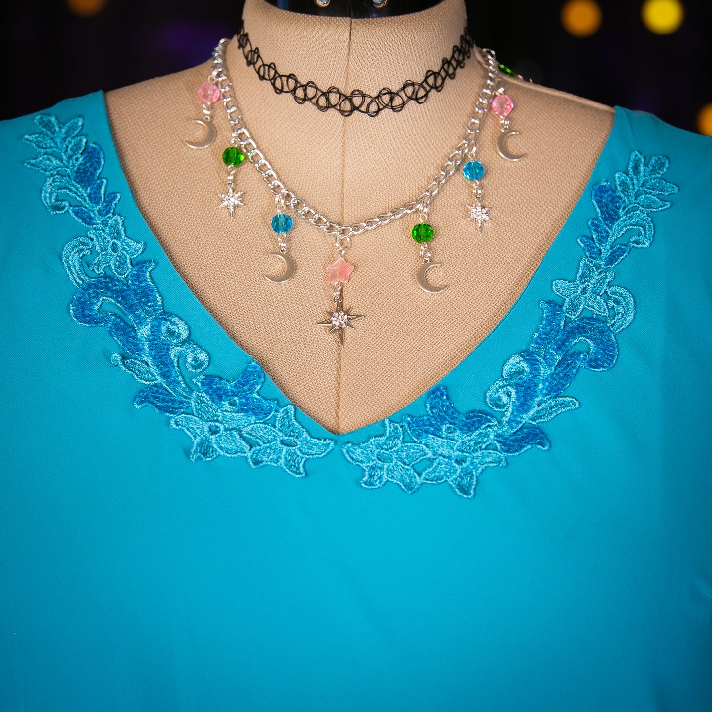 blue poppy fairy dress