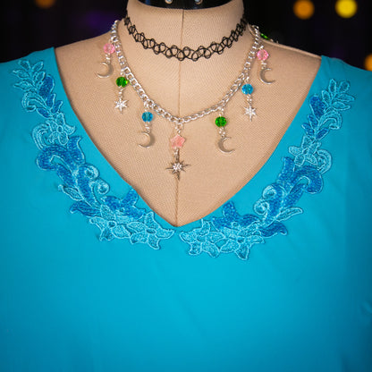 blue poppy fairy dress
