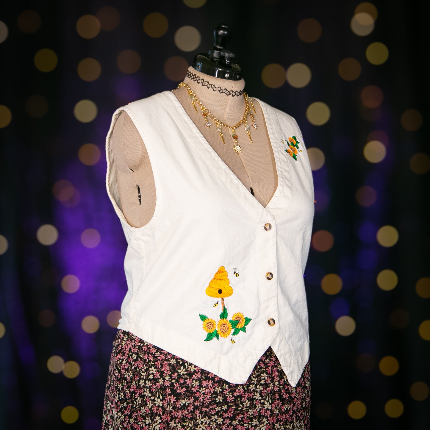 sunflower fairy vest