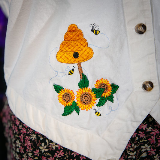 sunflower fairy vest