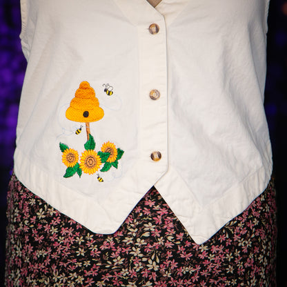 sunflower fairy vest