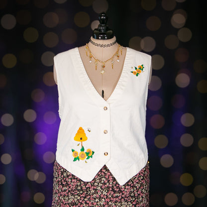 sunflower fairy vest