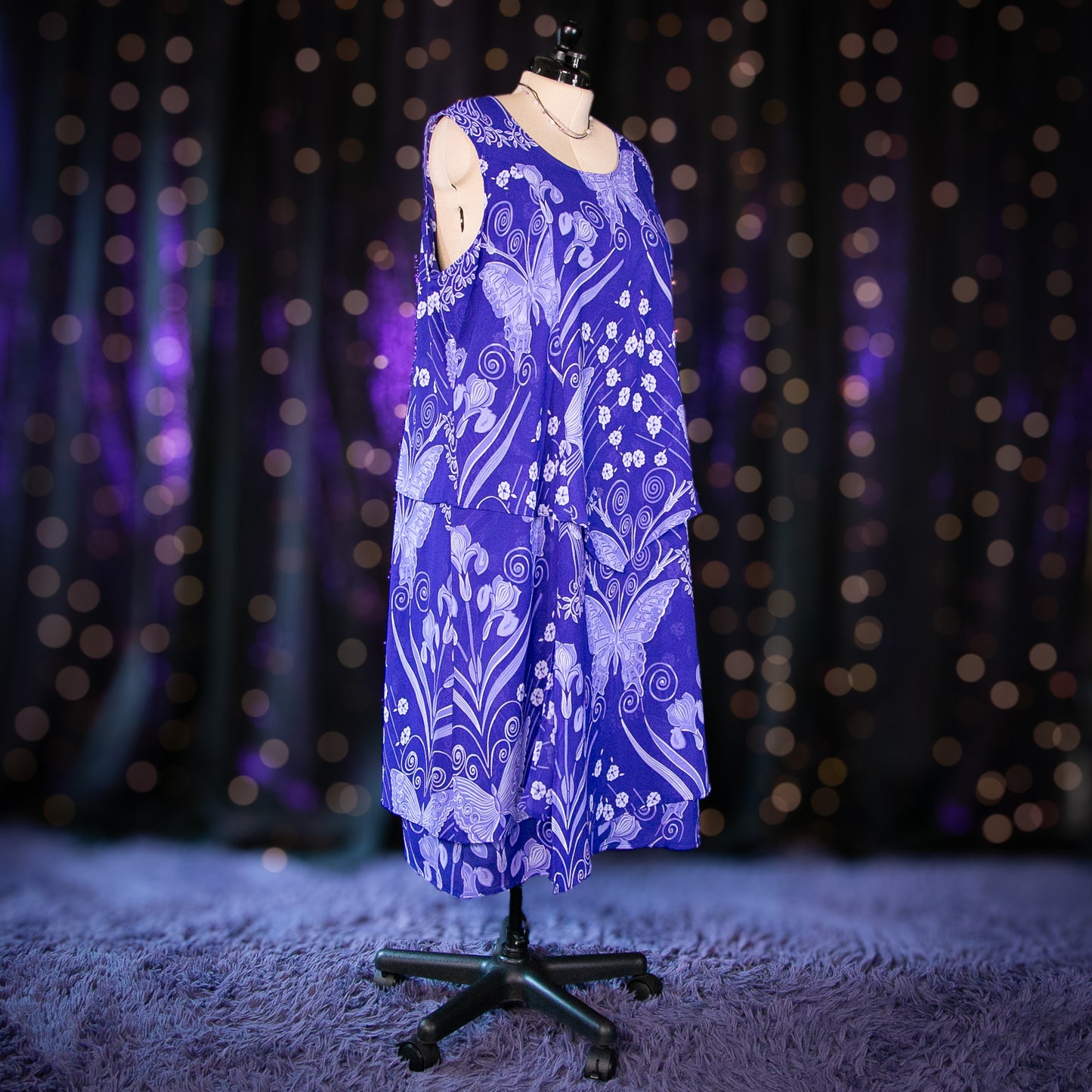 butterfly pea fairy dress