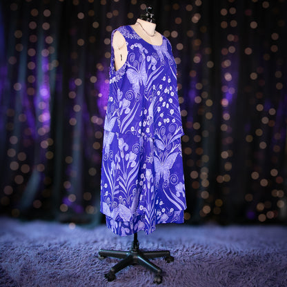 butterfly pea fairy dress