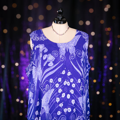 butterfly pea fairy dress