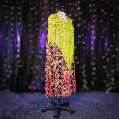 chrysanthemum fairy poncho top