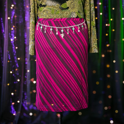 the fuchsia skirt