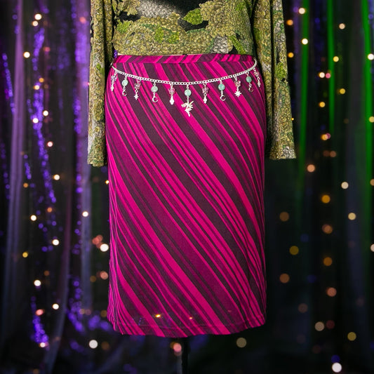 the fuchsia skirt