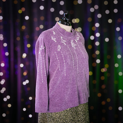 the lilac sweater