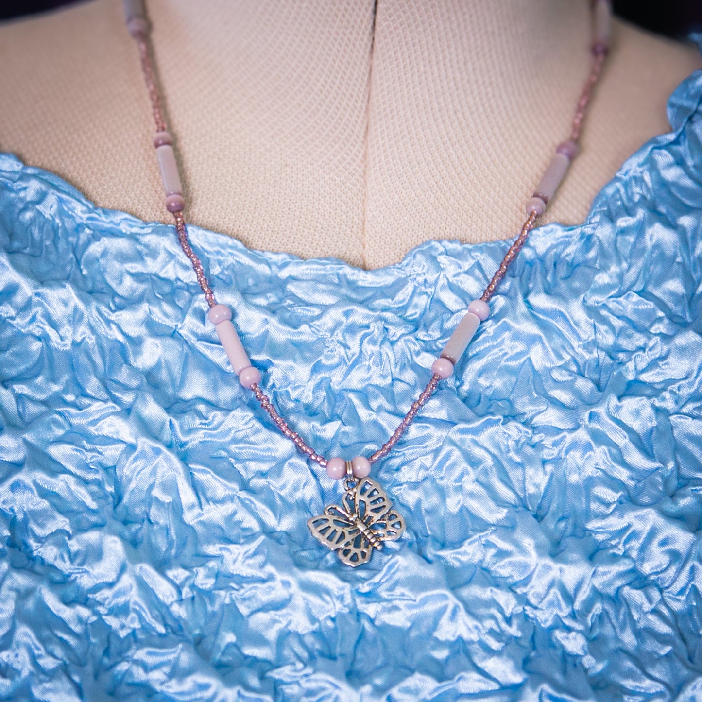 the butterfly necklace