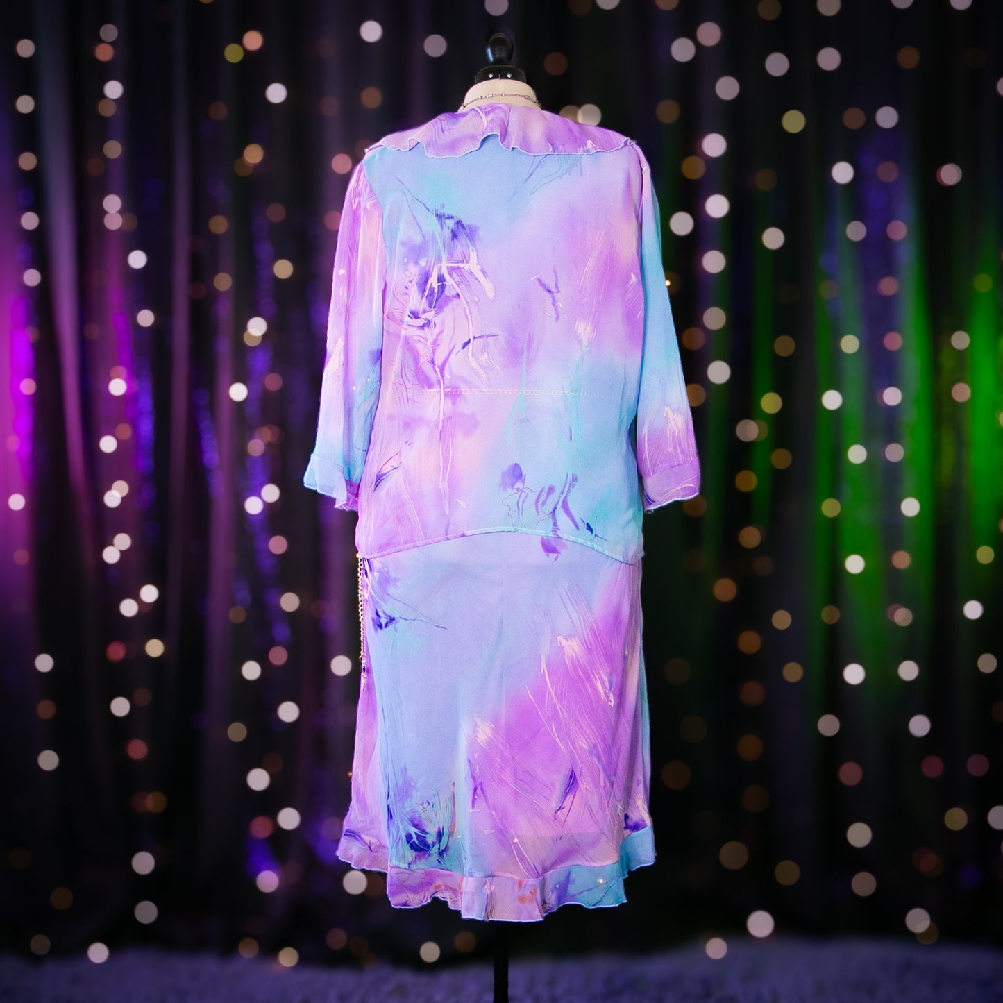 the hydrangea cardigan + dress set