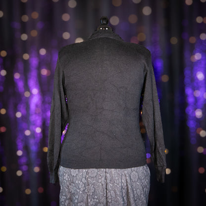 goth coquette cardigan sweater